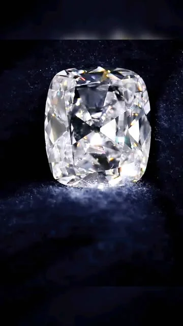 An old-cut diamond in close detail