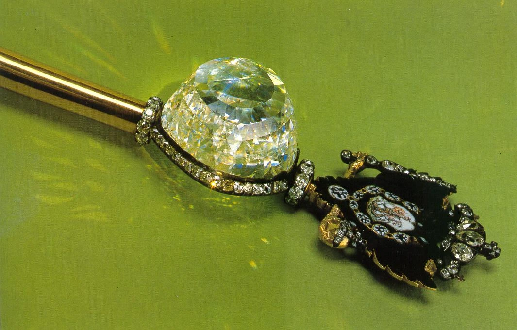Orlov Diamond in the Imperial Sceptre