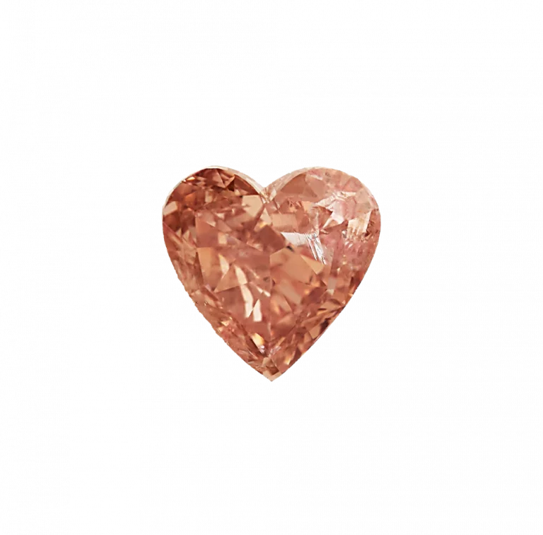 1.56 Ct. Heart Fancy Pinkish Orange SI2