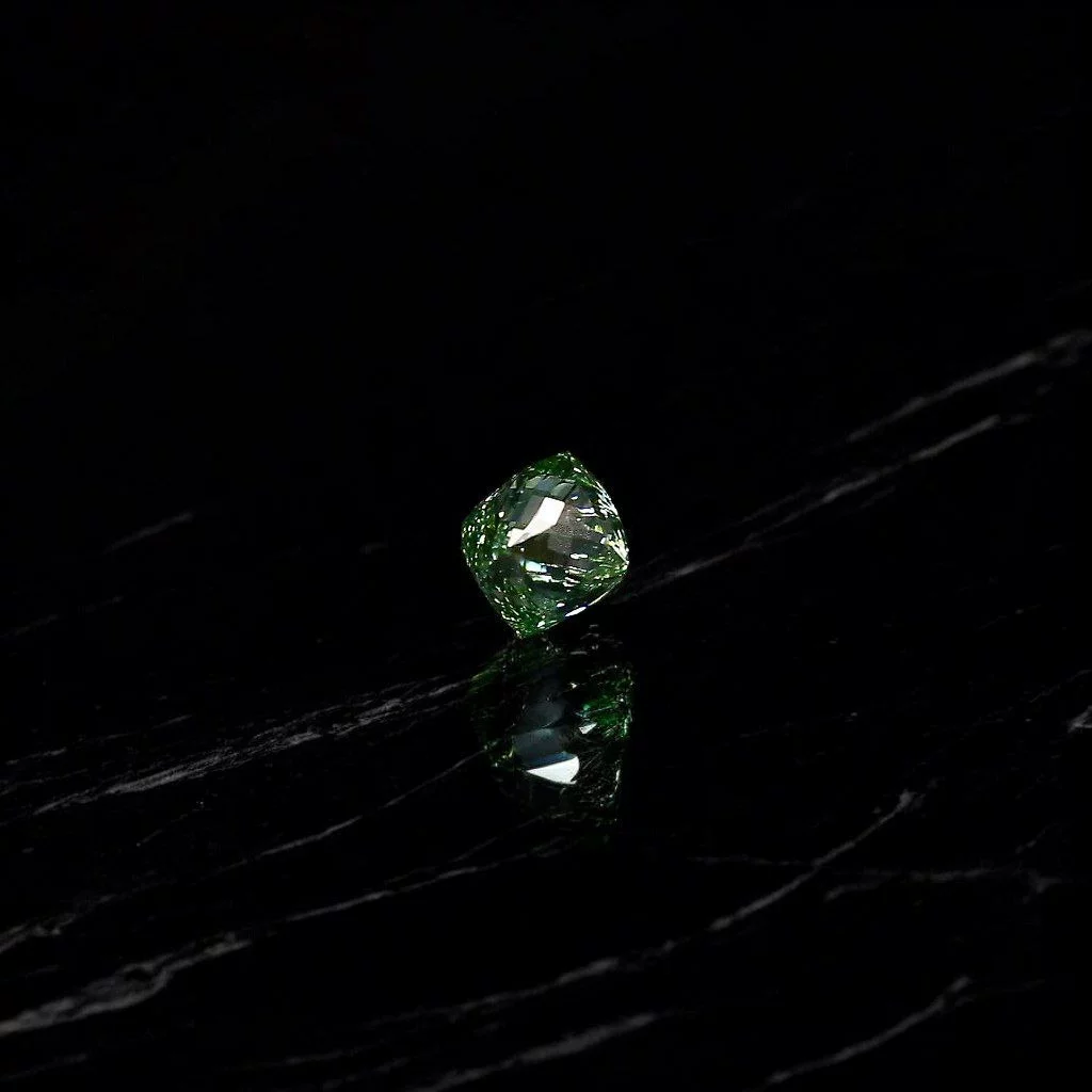 2.98 Ct. Fancy Intense Green SI1 Briolette
